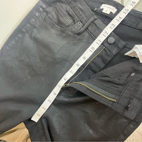 Good American Women's Size 16 Black Good Legs Coated Skinny Jean High Rise 28" - Picture 8 of 11